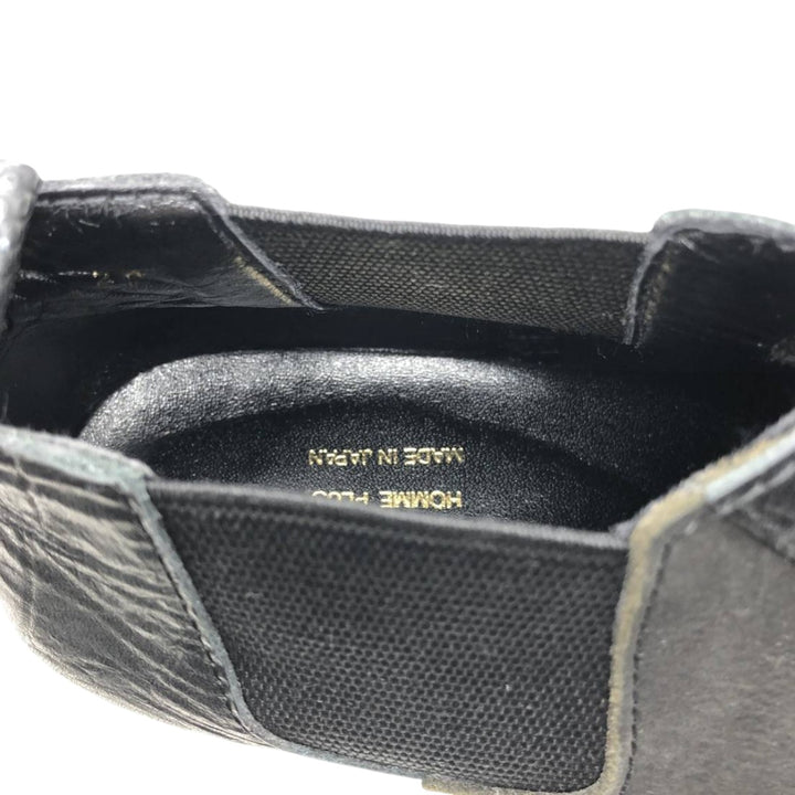 DEAD STOCK Comme des Garçons Homme Plus Square Toe Side Gore Shoes, Size 24 (Men's 9.4" equivalent) /yaa000682 Men's 24.0cm Genuine Leather Cowhide black type Vintage Second Hand