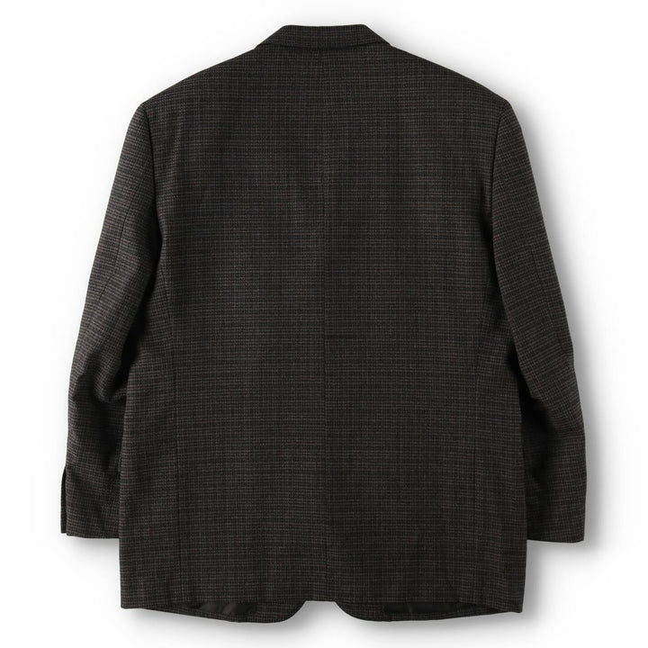Comme des Garçons Homme Check Pattern Wool Tailored Jacket, Men's Size M (approx.) wool Charcoal Vintage Second Hand
