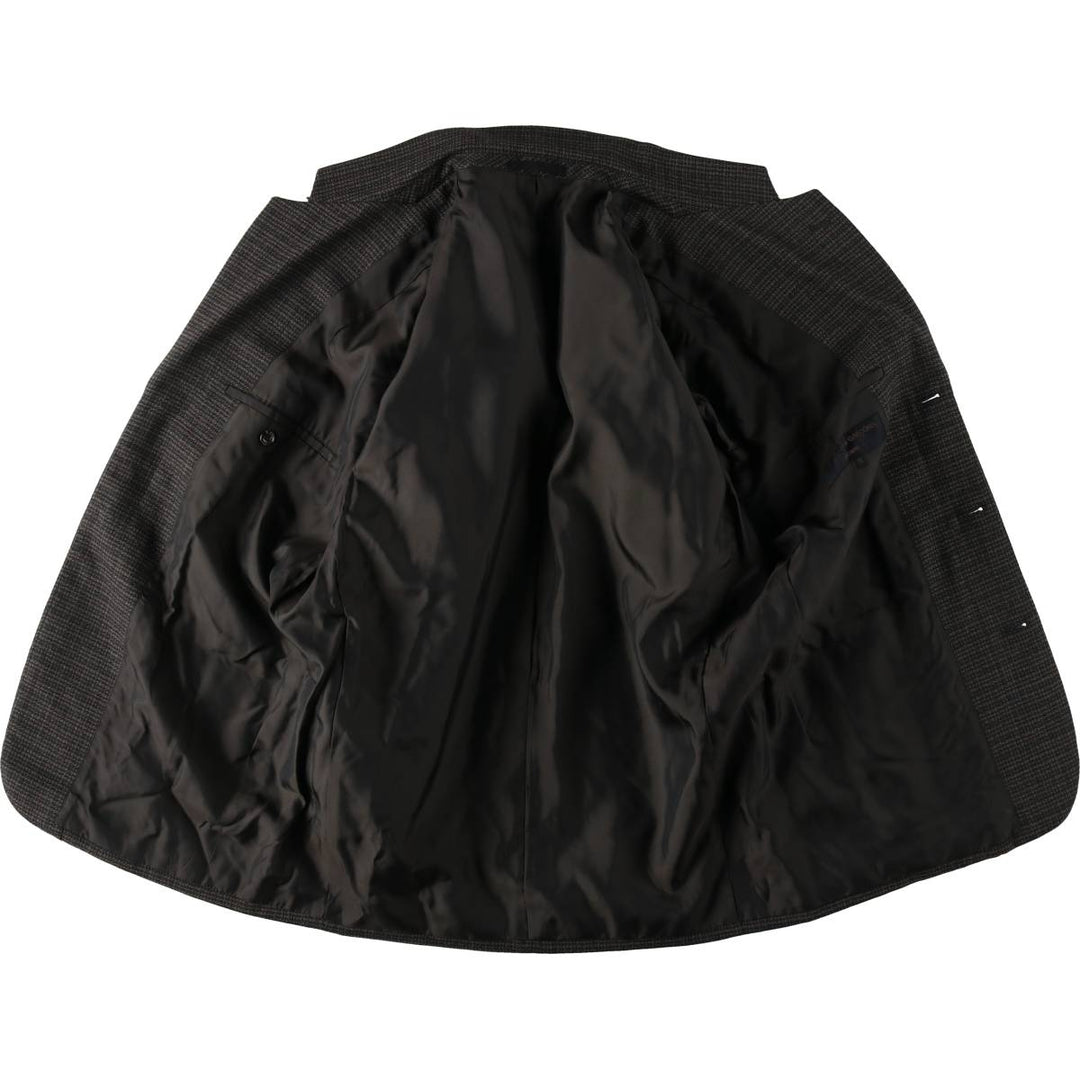 Comme des Garçons Homme Check Pattern Wool Tailored Jacket, Men's Size M (approx.) wool Charcoal Vintage Second Hand