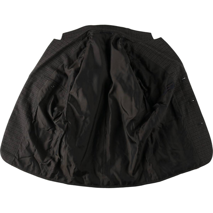 Comme des Garçons Homme Check Pattern Wool Tailored Jacket, Men's Size M (approx.) wool Charcoal Vintage Second Hand
