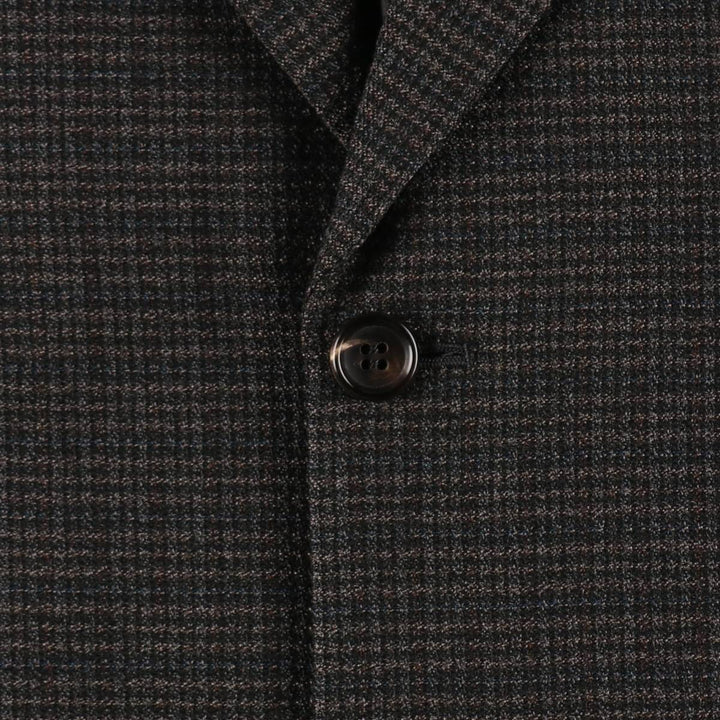 Comme des Garçons Homme Check Pattern Wool Tailored Jacket, Men's Size M (approx.) wool Charcoal Vintage Second Hand
