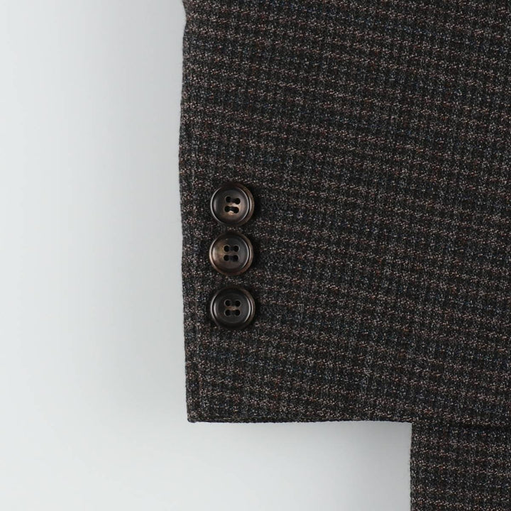 Comme des Garçons Homme Check Pattern Wool Tailored Jacket, Men's Size M (approx.) wool Charcoal Vintage Second Hand
