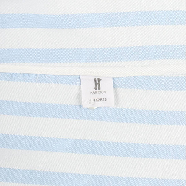 80s-90'S Issey Miyake IM Product Long-Sleeve Cotton Stripe Shirt, Men's Size M (approx.), Vintage cotton Blue type light blue Vintage Second Hand