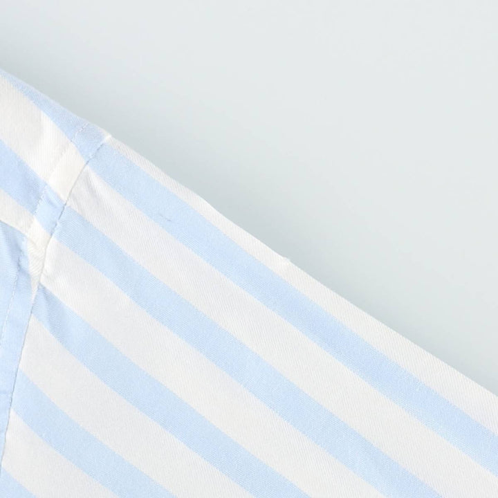 80s-90'S Issey Miyake IM Product Long-Sleeve Cotton Stripe Shirt, Men's Size M (approx.), Vintage cotton Blue type light blue Vintage Second Hand