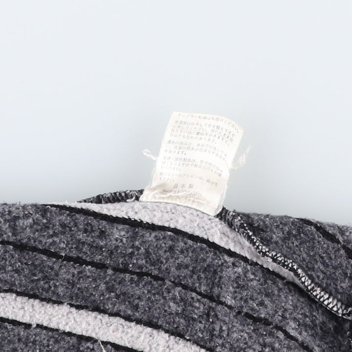 MCM Stripe Pattern Multi-Stripe Acrylic Knit Full-Zip Sweater, Men's Size M (approx.) acrylic gray type Vintage Second Hand