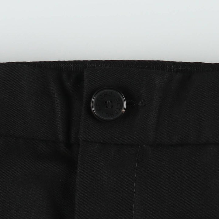 SETCHU Wool Pants/Slacks, Made in Italy, Men's Size L (approx.) wool black type Vintage Second Hand