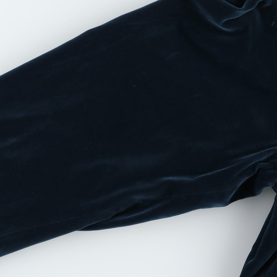 POLYPLOID Velour Cotton Blouson, Men's Size XL cotton navy blue type Vintage Second Hand