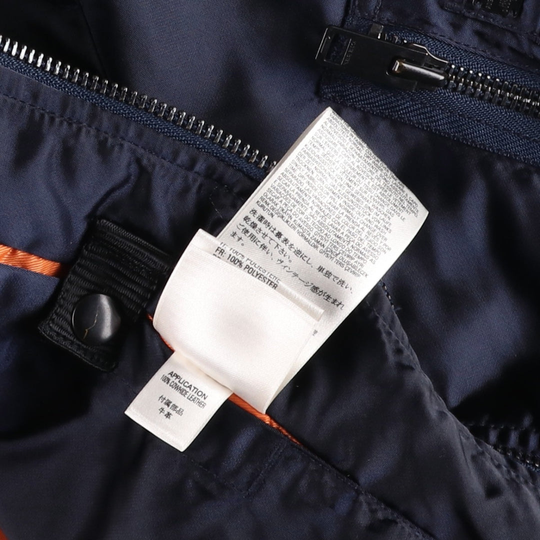 Diesel MA-1 type padded military flight jacket, men's size S (approx.) Nylon navy blue type Vintage Second Hand