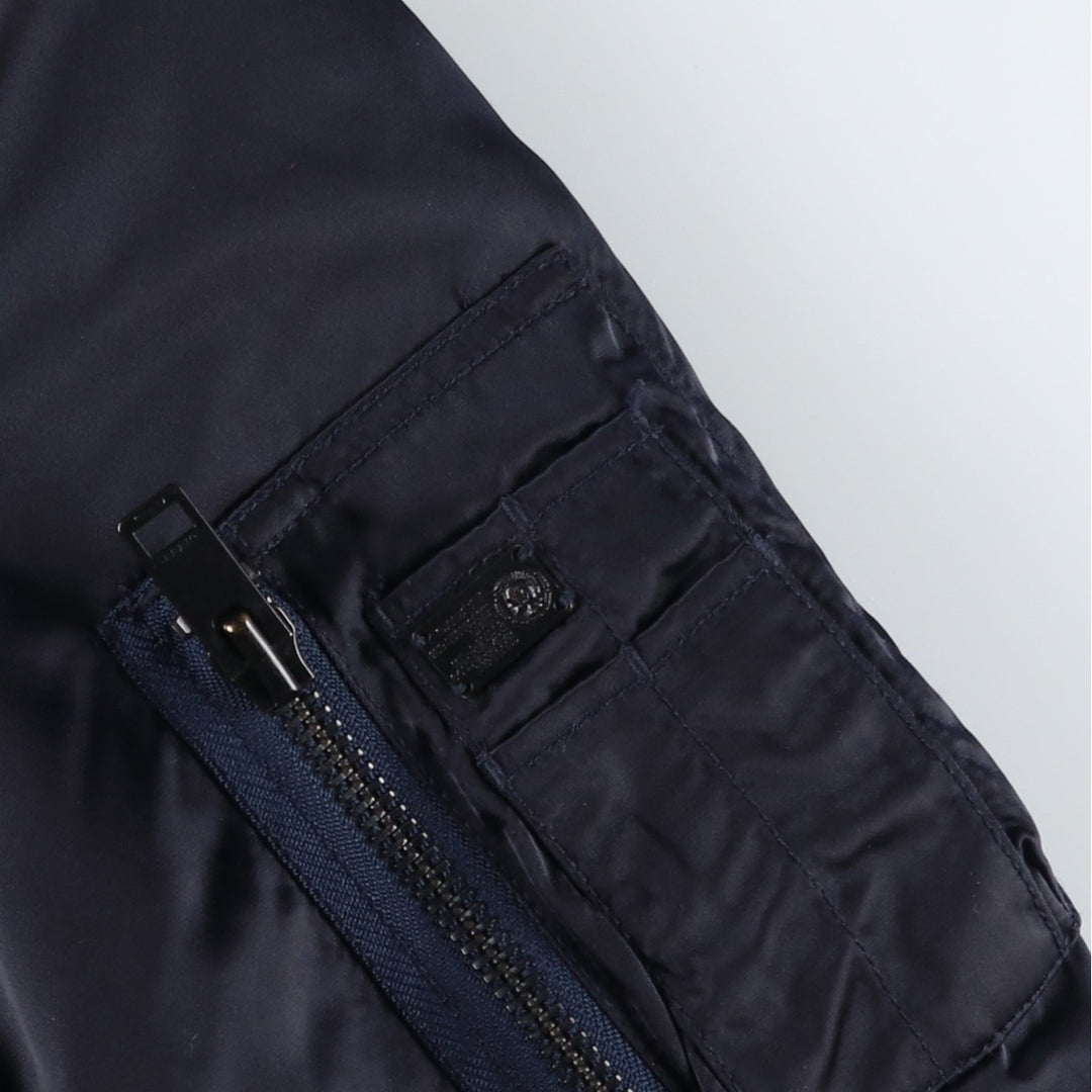 Diesel MA-1 type padded military flight jacket, men's size S (approx.) Nylon navy blue type Vintage Second Hand