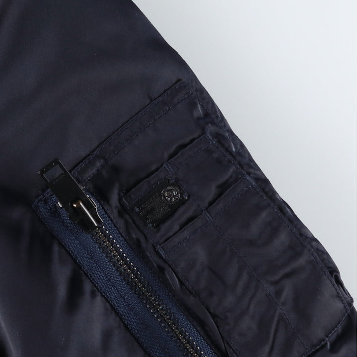 Diesel MA-1 type padded military flight jacket, men's size S (approx.) Nylon navy blue type Vintage Second Hand