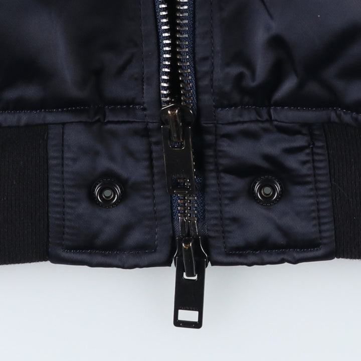 Diesel MA-1 type padded military flight jacket, men's size S (approx.) Nylon navy blue type Vintage Second Hand
