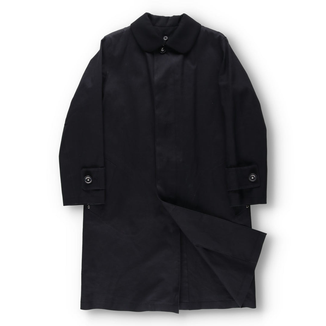 Yohji Yamamoto x Y's x MACKINTOSH Double Name Single-Breasted Balmacaan Coat (Men's Size M) cotton black type Vintage Second Hand