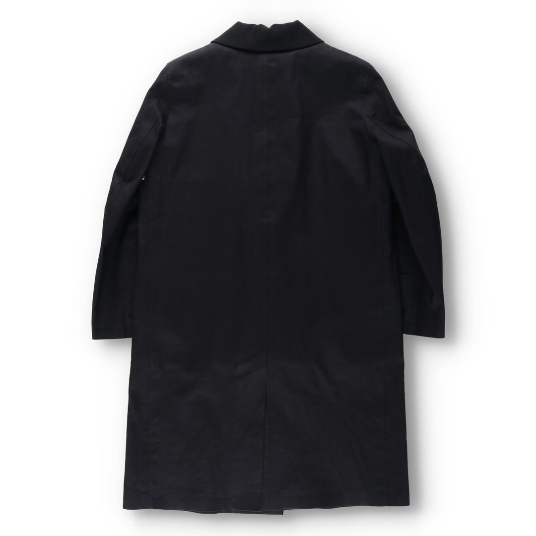 Yohji Yamamoto x Y's x MACKINTOSH Double Name Single-Breasted Balmacaan Coat (Men's Size M) cotton black type Vintage Second Hand