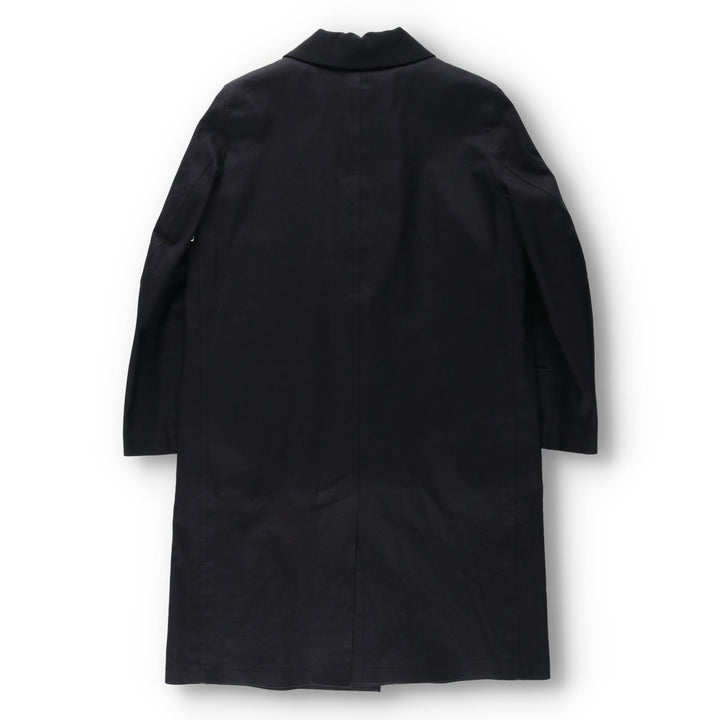 Yohji Yamamoto x Y's x MACKINTOSH Double Name Single-Breasted Balmacaan Coat (Men's Size M) cotton black type Vintage Second Hand