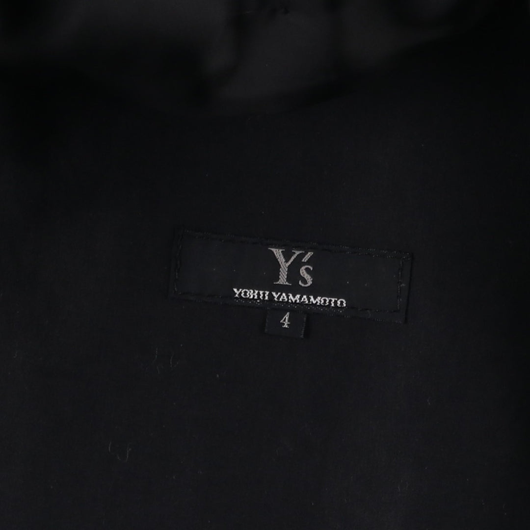 Yohji Yamamoto x Y's x MACKINTOSH Double Name Single-Breasted Balmacaan Coat (Men's Size M) cotton black type Vintage Second Hand