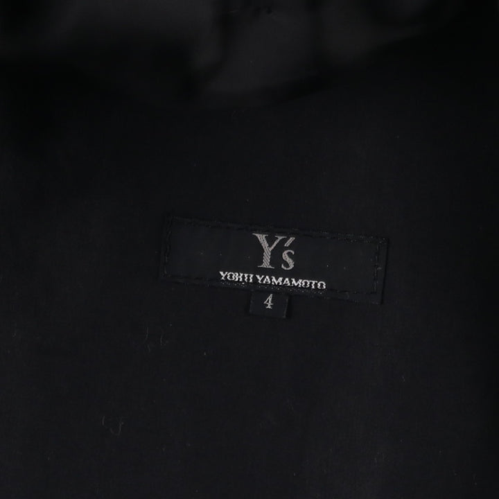 Yohji Yamamoto x Y's x MACKINTOSH Double Name Single-Breasted Balmacaan Coat (Men's Size M) cotton black type Vintage Second Hand