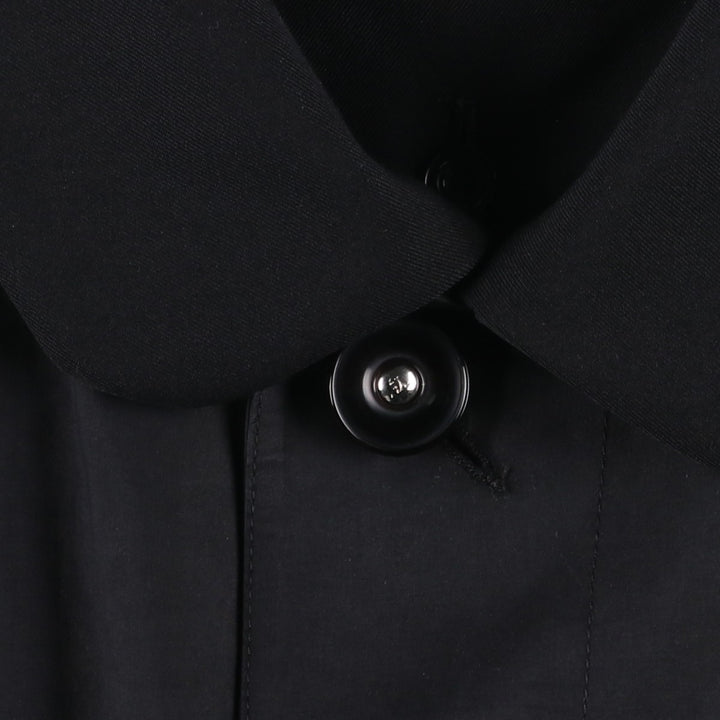 Yohji Yamamoto x Y's x MACKINTOSH Double Name Single-Breasted Balmacaan Coat (Men's Size M) cotton black type Vintage Second Hand