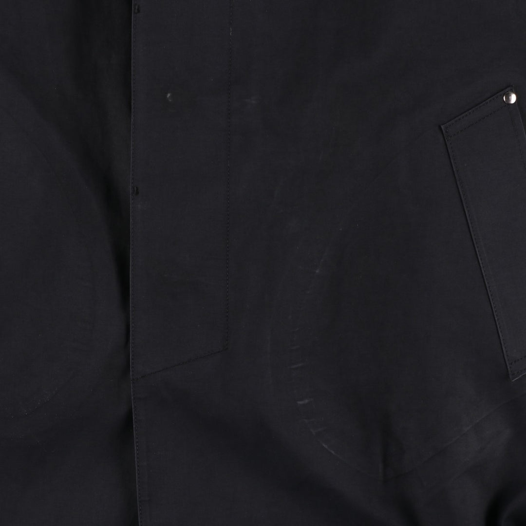 Yohji Yamamoto x Y's x MACKINTOSH Double Name Single-Breasted Balmacaan Coat (Men's Size M) cotton black type Vintage Second Hand