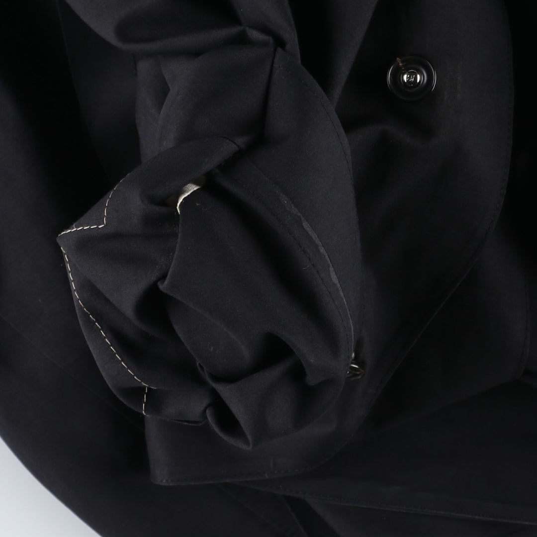 Yohji Yamamoto x Y's x MACKINTOSH Double Name Single-Breasted Balmacaan Coat (Men's Size M) cotton black type Vintage Second Hand