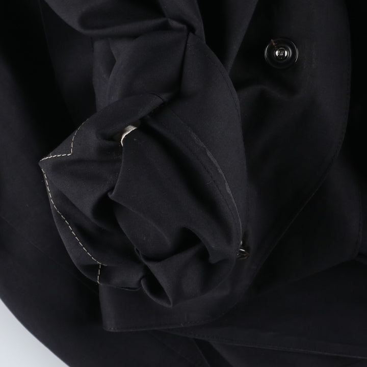 Yohji Yamamoto x Y's x MACKINTOSH Double Name Single-Breasted Balmacaan Coat (Men's Size M) cotton black type Vintage Second Hand