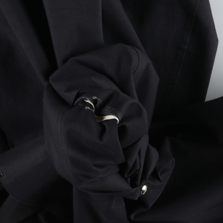 Yohji Yamamoto x Y's x MACKINTOSH Double Name Single-Breasted Balmacaan Coat (Men's Size M) cotton black type Vintage Second Hand