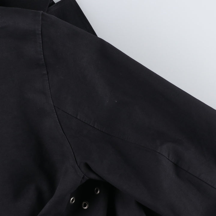 Yohji Yamamoto x Y's x MACKINTOSH Double Name Single-Breasted Balmacaan Coat (Men's Size M) cotton black type Vintage Second Hand