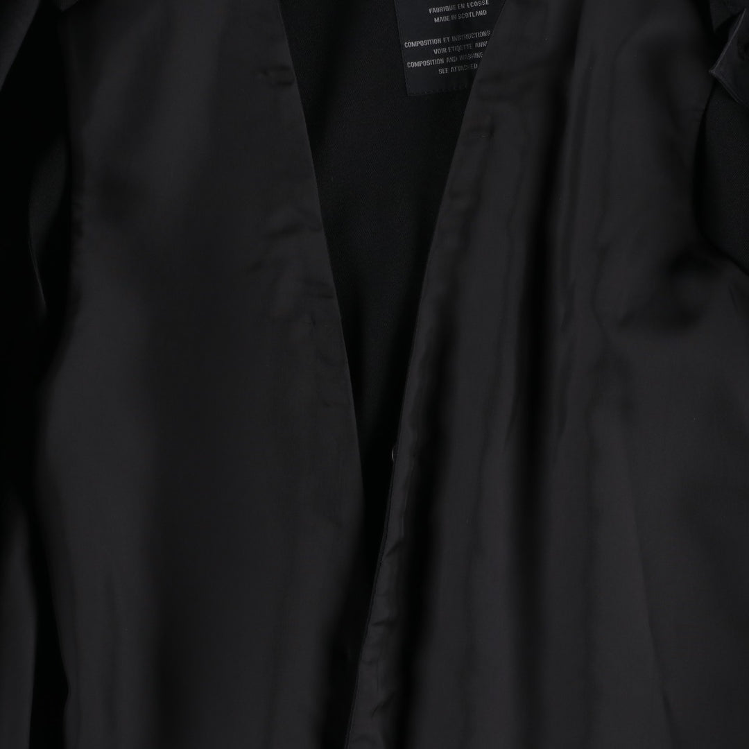 Yohji Yamamoto x Y's x MACKINTOSH Double Name Single-Breasted Balmacaan Coat (Men's Size M) cotton black type Vintage Second Hand