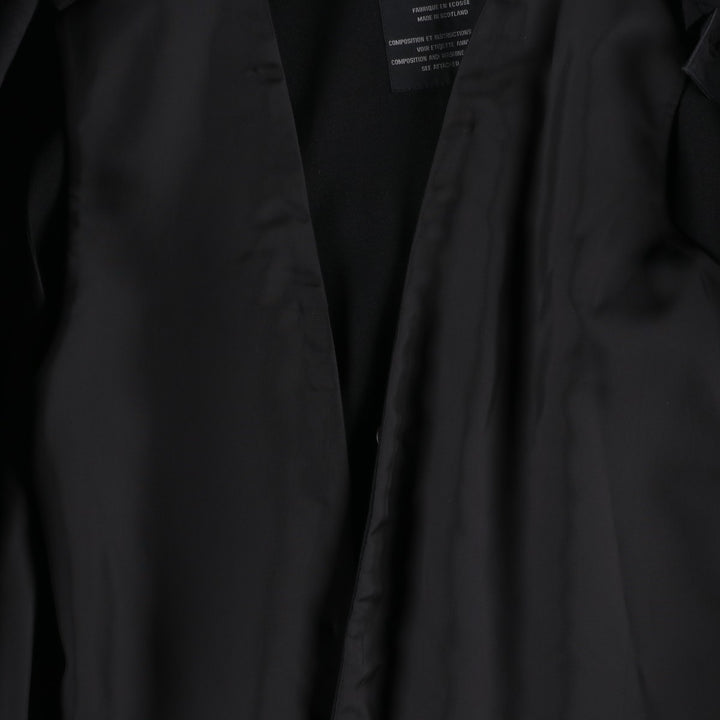 Yohji Yamamoto x Y's x MACKINTOSH Double Name Single-Breasted Balmacaan Coat (Men's Size M) cotton black type Vintage Second Hand