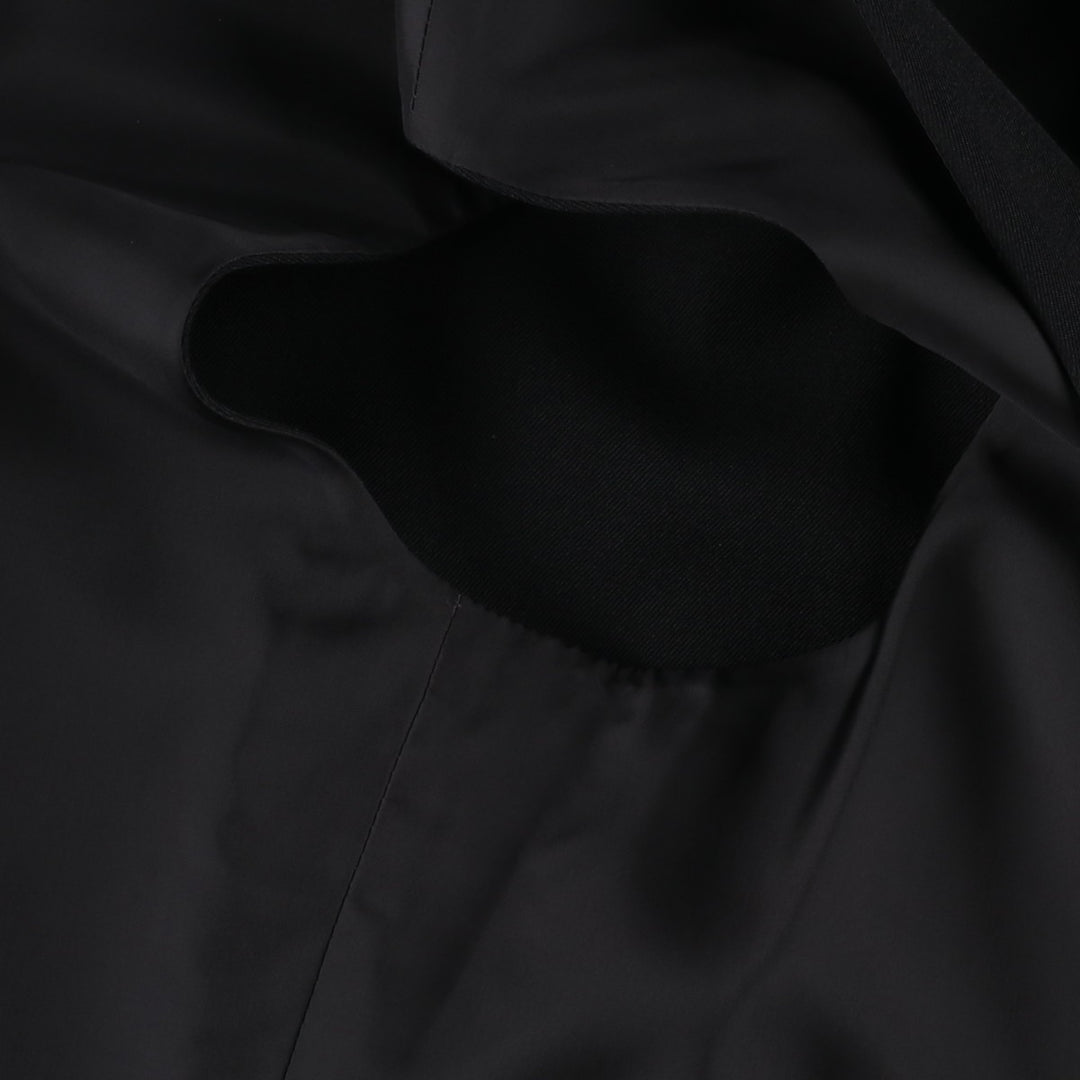 Yohji Yamamoto x Y's x MACKINTOSH Double Name Single-Breasted Balmacaan Coat (Men's Size M) cotton black type Vintage Second Hand