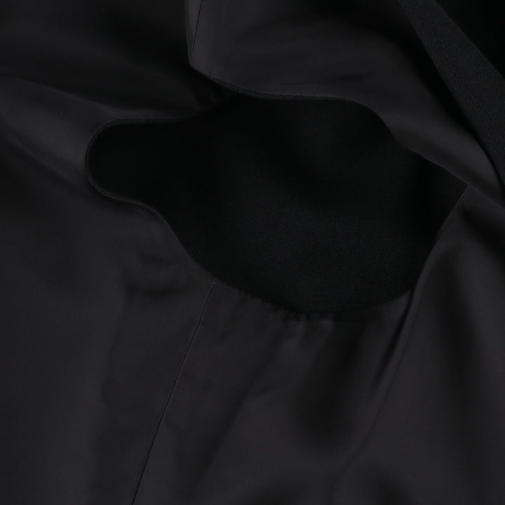 Yohji Yamamoto x Y's x MACKINTOSH Double Name Single-Breasted Balmacaan Coat (Men's Size M) cotton black type Vintage Second Hand