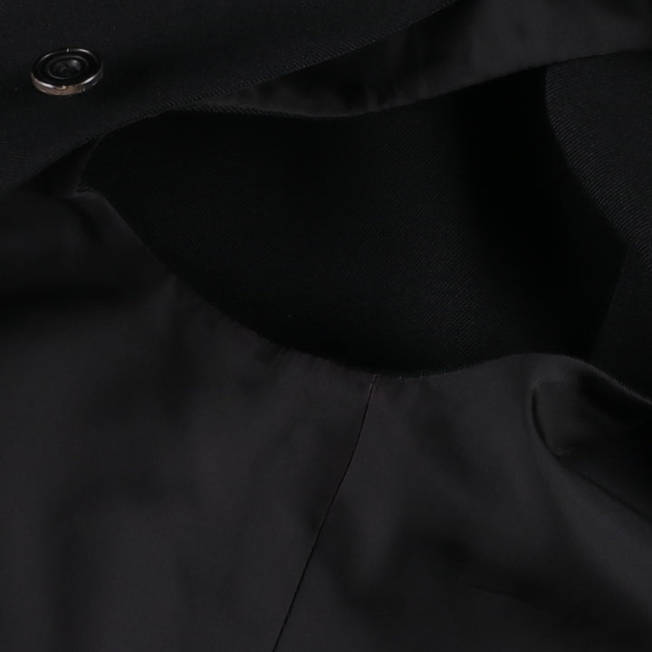 Yohji Yamamoto x Y's x MACKINTOSH Double Name Single-Breasted Balmacaan Coat (Men's Size M) cotton black type Vintage Second Hand