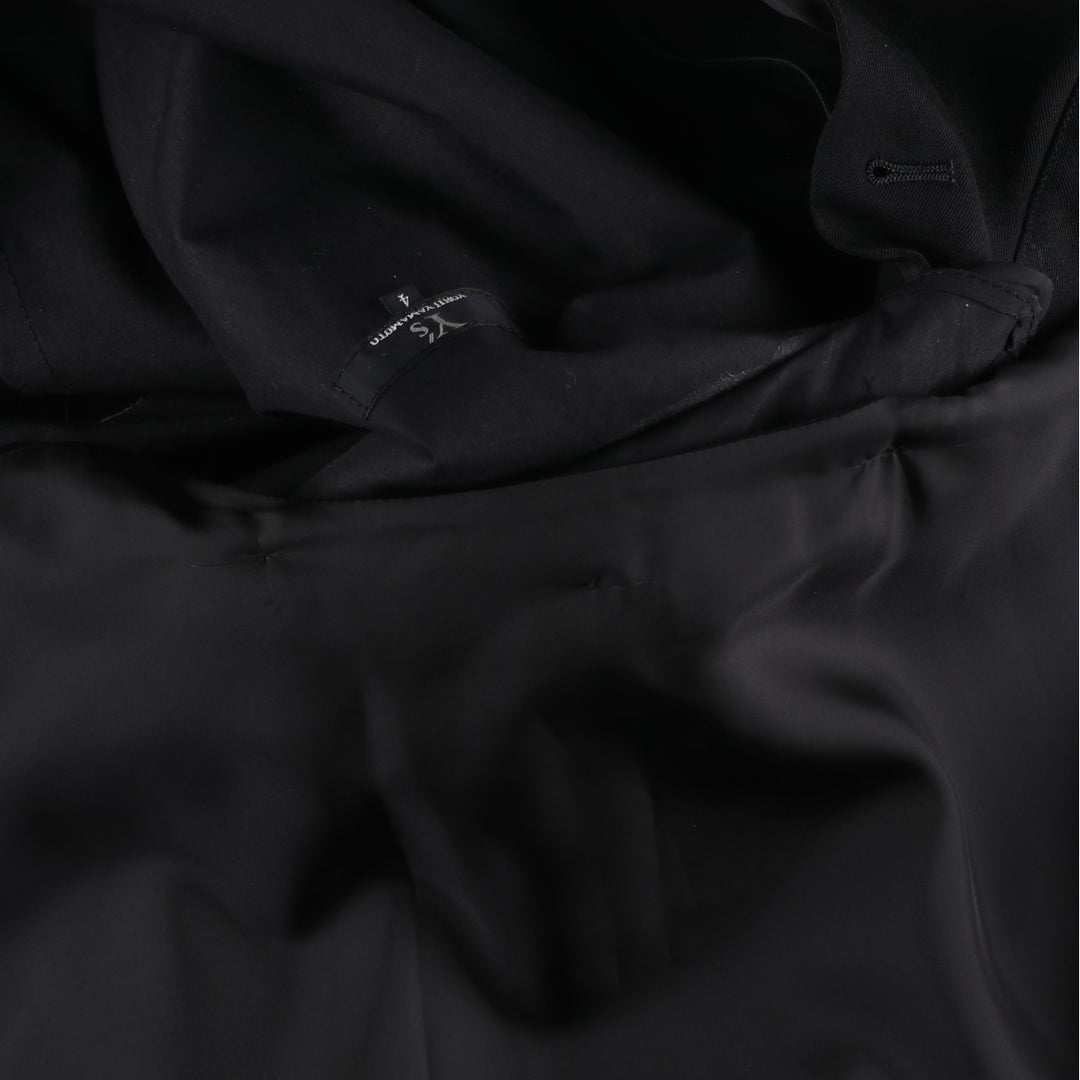 Yohji Yamamoto x Y's x MACKINTOSH Double Name Single-Breasted Balmacaan Coat (Men's Size M) cotton black type Vintage Second Hand