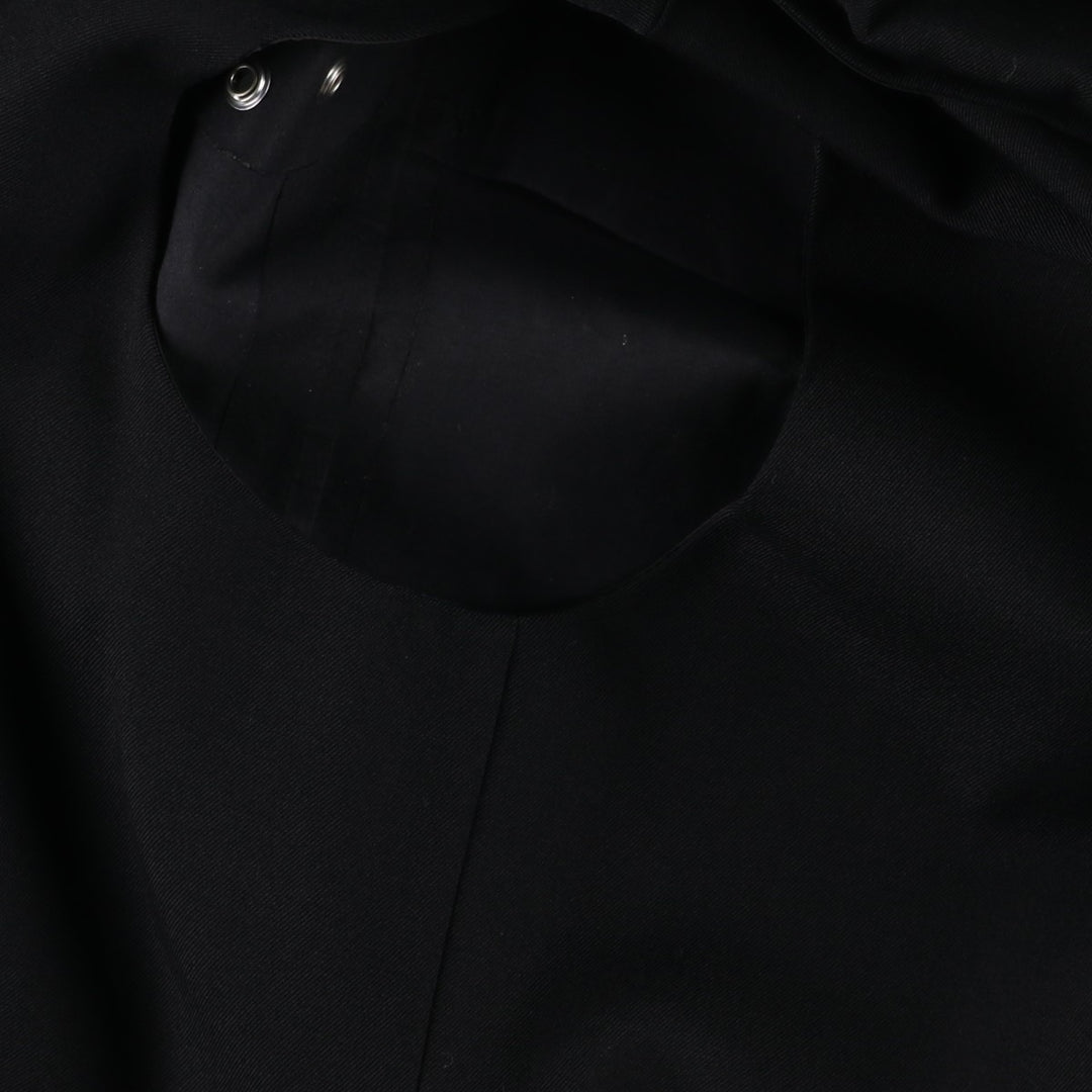 Yohji Yamamoto x Y's x MACKINTOSH Double Name Single-Breasted Balmacaan Coat (Men's Size M) cotton black type Vintage Second Hand