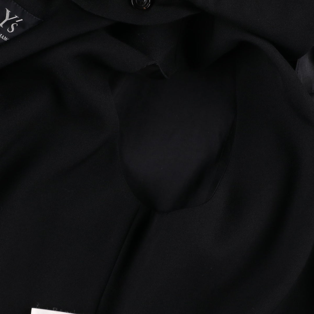 Yohji Yamamoto x Y's x MACKINTOSH Double Name Single-Breasted Balmacaan Coat (Men's Size M) cotton black type Vintage Second Hand