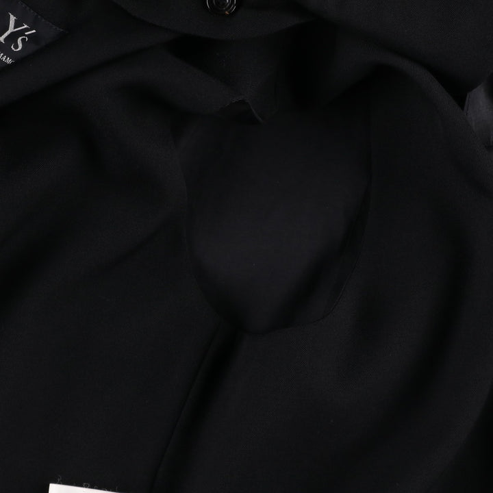 Yohji Yamamoto x Y's x MACKINTOSH Double Name Single-Breasted Balmacaan Coat (Men's Size M) cotton black type Vintage Second Hand