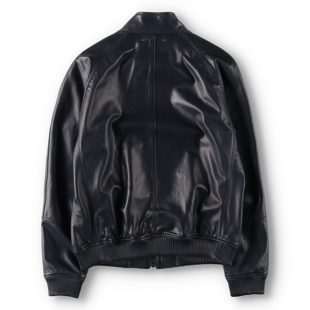 Coach Harrington-style leather blouson, men's size S (approx.) genuine leather black type Vintage Second Hand