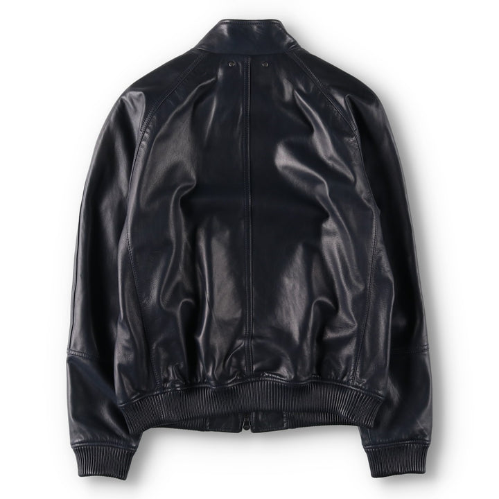 Coach Harrington-style leather blouson, men's size S (approx.) genuine leather black type Vintage Second Hand