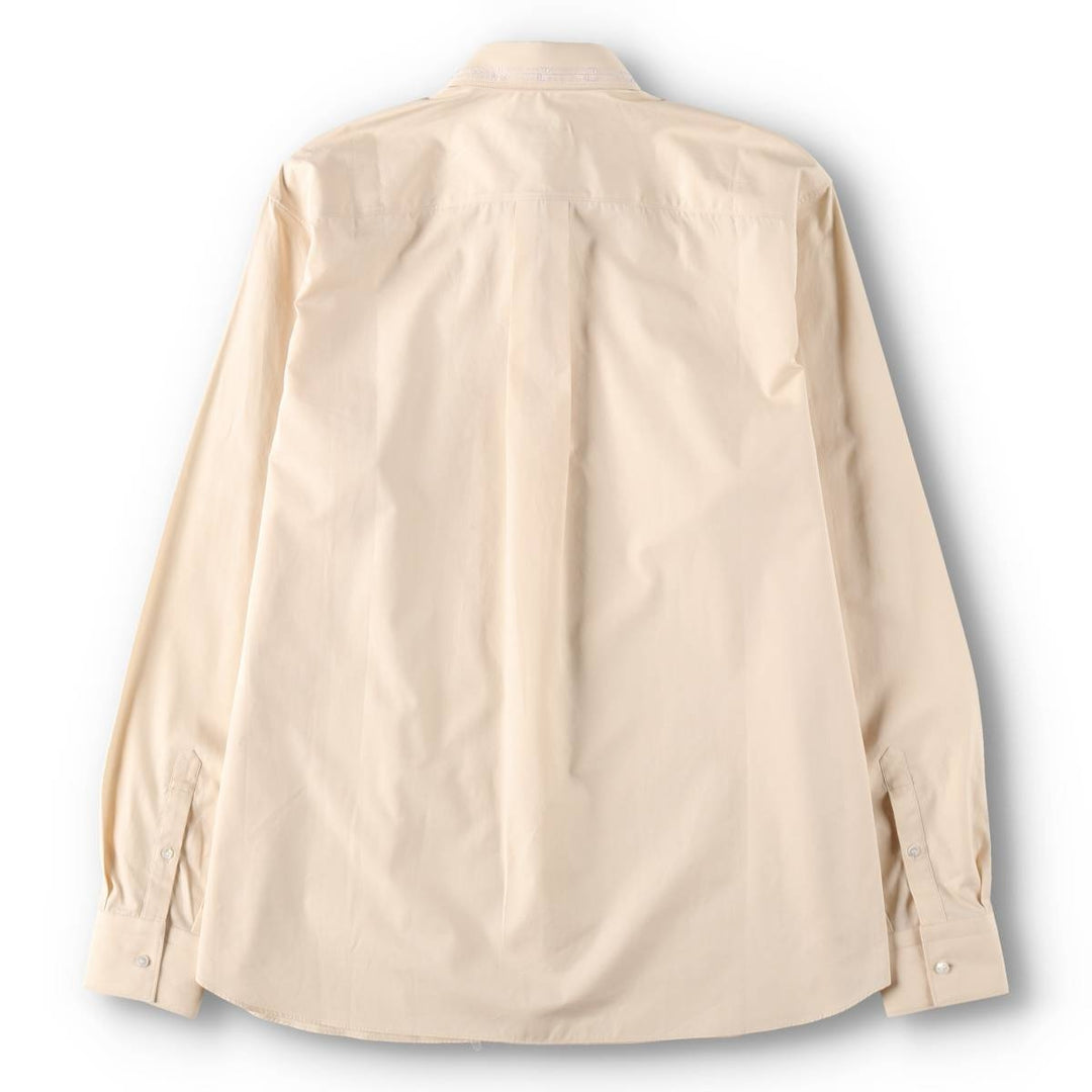 Fendi ROMA long-sleeved cotton shirt, made in Italy, men's size L equivalent. cotton unbleached Vintage Second Hand